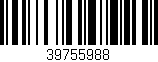 Código de barras (EAN, GTIN, SKU, ISBN): '39755988'