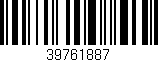 Código de barras (EAN, GTIN, SKU, ISBN): '39761887'