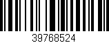 Código de barras (EAN, GTIN, SKU, ISBN): '39768524'
