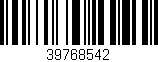 Código de barras (EAN, GTIN, SKU, ISBN): '39768542'