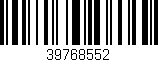 Código de barras (EAN, GTIN, SKU, ISBN): '39768552'