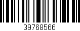 Código de barras (EAN, GTIN, SKU, ISBN): '39768566'