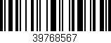 Código de barras (EAN, GTIN, SKU, ISBN): '39768567'