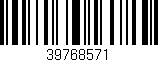 Código de barras (EAN, GTIN, SKU, ISBN): '39768571'