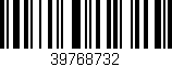 Código de barras (EAN, GTIN, SKU, ISBN): '39768732'