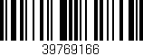 Código de barras (EAN, GTIN, SKU, ISBN): '39769166'