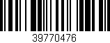 Código de barras (EAN, GTIN, SKU, ISBN): '39770476'