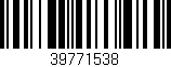 Código de barras (EAN, GTIN, SKU, ISBN): '39771538'