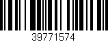 Código de barras (EAN, GTIN, SKU, ISBN): '39771574'
