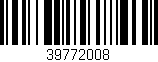 Código de barras (EAN, GTIN, SKU, ISBN): '39772008'