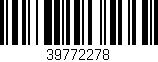 Código de barras (EAN, GTIN, SKU, ISBN): '39772278'