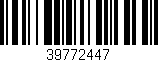 Código de barras (EAN, GTIN, SKU, ISBN): '39772447'