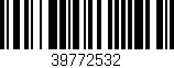 Código de barras (EAN, GTIN, SKU, ISBN): '39772532'