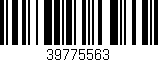 Código de barras (EAN, GTIN, SKU, ISBN): '39775563'