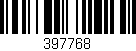 Código de barras (EAN, GTIN, SKU, ISBN): '397768'