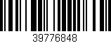 Código de barras (EAN, GTIN, SKU, ISBN): '39776848'