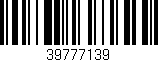 Código de barras (EAN, GTIN, SKU, ISBN): '39777139'