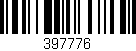Código de barras (EAN, GTIN, SKU, ISBN): '397776'