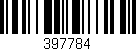 Código de barras (EAN, GTIN, SKU, ISBN): '397784'