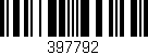 Código de barras (EAN, GTIN, SKU, ISBN): '397792'