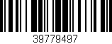 Código de barras (EAN, GTIN, SKU, ISBN): '39779497'