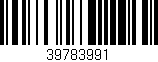 Código de barras (EAN, GTIN, SKU, ISBN): '39783991'
