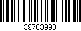 Código de barras (EAN, GTIN, SKU, ISBN): '39783993'