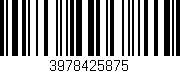 Código de barras (EAN, GTIN, SKU, ISBN): '3978425875'