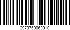 Código de barras (EAN, GTIN, SKU, ISBN): '3978768869818'
