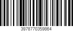 Código de barras (EAN, GTIN, SKU, ISBN): '3978770359864'