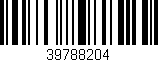 Código de barras (EAN, GTIN, SKU, ISBN): '39788204'