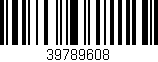 Código de barras (EAN, GTIN, SKU, ISBN): '39789608'
