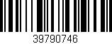 Código de barras (EAN, GTIN, SKU, ISBN): '39790746'