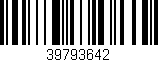 Código de barras (EAN, GTIN, SKU, ISBN): '39793642'