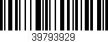 Código de barras (EAN, GTIN, SKU, ISBN): '39793929'