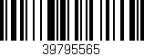 Código de barras (EAN, GTIN, SKU, ISBN): '39795565'