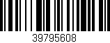 Código de barras (EAN, GTIN, SKU, ISBN): '39795608'
