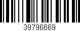 Código de barras (EAN, GTIN, SKU, ISBN): '39796669'