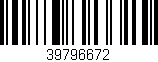 Código de barras (EAN, GTIN, SKU, ISBN): '39796672'