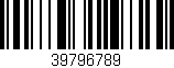 Código de barras (EAN, GTIN, SKU, ISBN): '39796789'