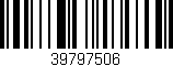 Código de barras (EAN, GTIN, SKU, ISBN): '39797506'