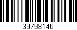 Código de barras (EAN, GTIN, SKU, ISBN): '39798146'