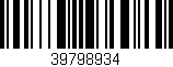 Código de barras (EAN, GTIN, SKU, ISBN): '39798934'