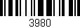 Código de barras (EAN, GTIN, SKU, ISBN): '3980'