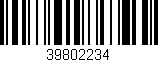Código de barras (EAN, GTIN, SKU, ISBN): '39802234'