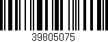 Código de barras (EAN, GTIN, SKU, ISBN): '39805075'
