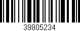 Código de barras (EAN, GTIN, SKU, ISBN): '39805234'