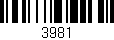 Código de barras (EAN, GTIN, SKU, ISBN): '3981'