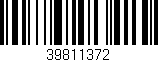 Código de barras (EAN, GTIN, SKU, ISBN): '39811372'
