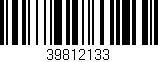 Código de barras (EAN, GTIN, SKU, ISBN): '39812133'